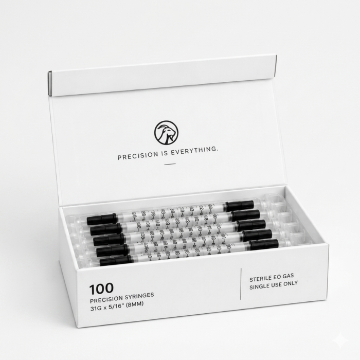 31G Precision Syringes 100-Pack